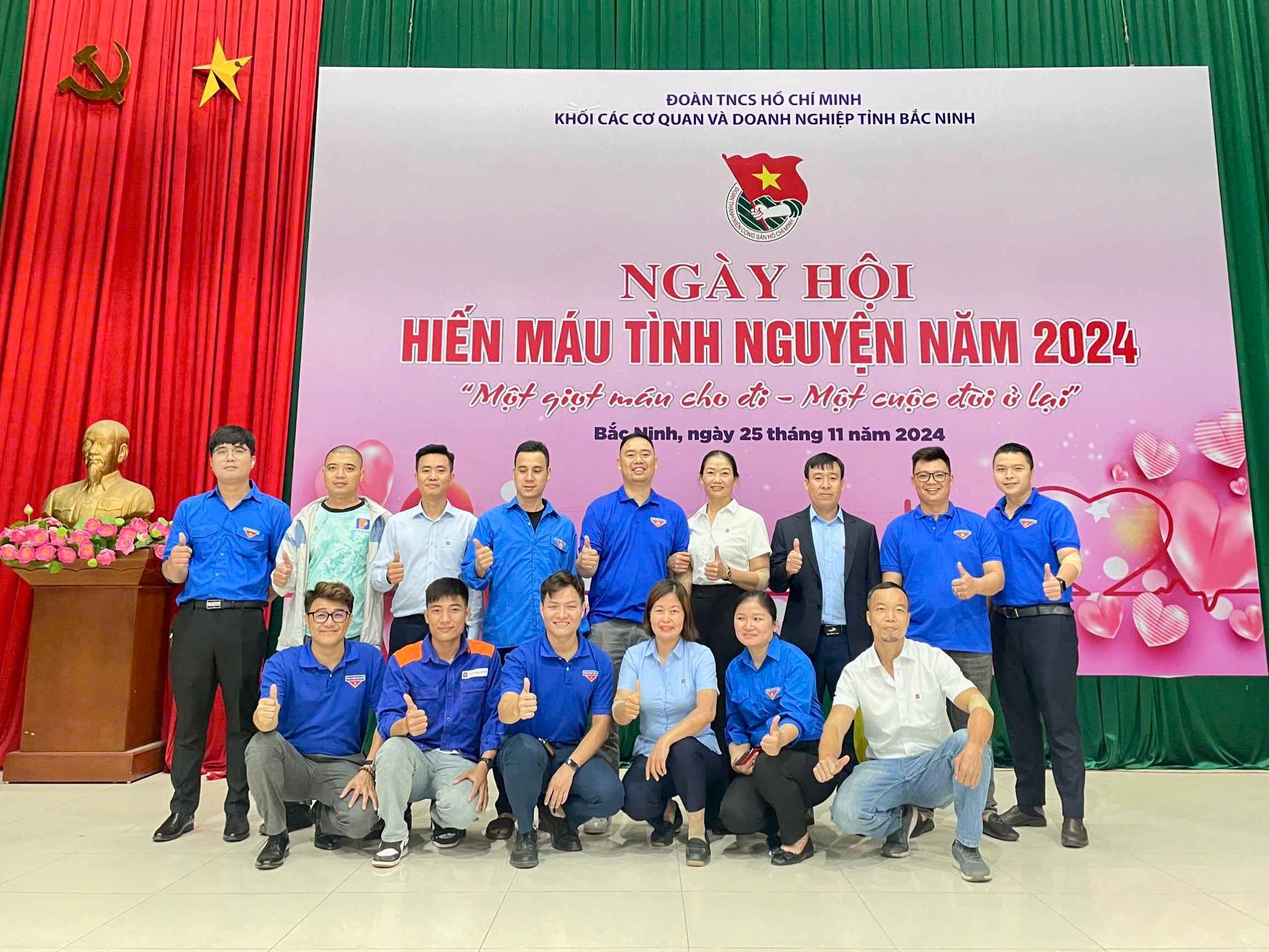 Đoàn Thanh niên Công ty Xăng dầu Bắc Ninh tham gia “Ngày hội Hiến máu tình nguyện” năm 2024