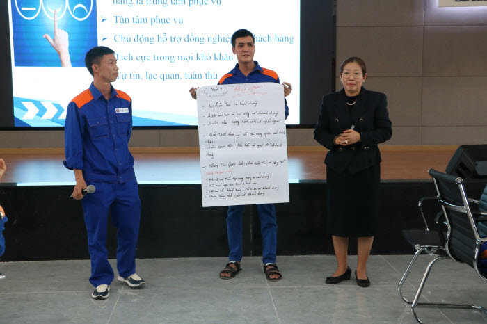 Petrolimex Lâm Đồng tổ chức chương trình đào tạo văn minh thương mại trong kinh doanh bán lẻ xăng dầu