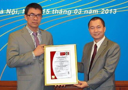 Lễ đón nhận giấy chứng nhận về hệ thống quản lý chất lượng theo tiêu chuẩn ISO 9001:2008