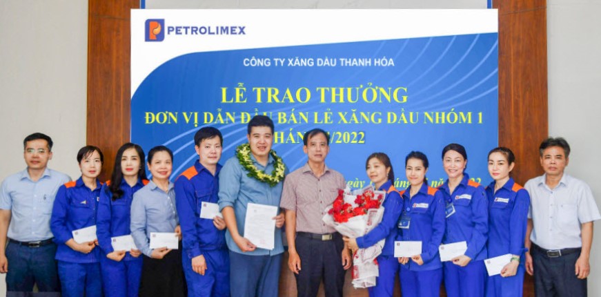Petrolimex Thanh Hóa vinh danh 03 CHXD dẫn đầu thi đua khối tháng 4/2022