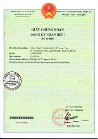 Certificate of registration of trademark No 164856