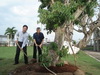 TGĐ Petrolimex Trần Văn Thịnh trồng cây tại Tổng kho Xăng dầu Nhà bè