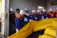Petrolimex Khánh Hòa thực tập ứng phó sự cố tràn dầu