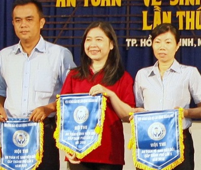 Petrolimex Sài Gòn nhận giải nhì Hội thi An toàn Vệ sinh viên giỏi cấp Thành phố