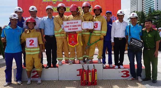 Petrolimex Khánh Hòa đạt giải nhất Hội thao nghiệp vụ PCCC & CNCH tỉnh