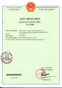 Certificate of registration of trademark No 155180