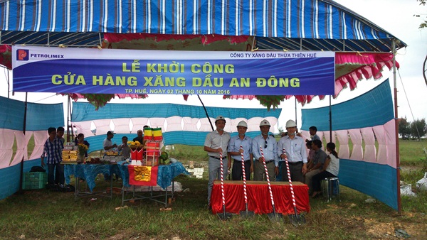Petrolimex Thừa Thiên Huế khởi công xây dựng CHXD An Đông