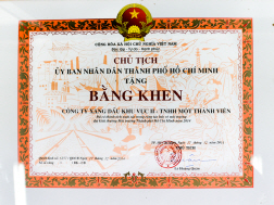 Petrolimex Sài Gòn đón nhận Giải thưởng Môi trường TP. Hồ Chí Minh năm 2014
