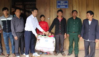 Trao nhà tặng 4 hộ nghèo tại xã Quảng Lâm