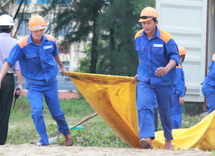 Petrolimex Nghệ An diễn tập ứng cứu sự cố tràn dầu tại Kho Xăng dầu Nghi Hương