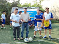 Giao lưu bóng đá với Phòng PC46 Công an tỉnh An Giang