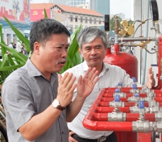 P.TGĐ Petrolimex Vương Thái Dũng kiểm tra công tác an toàn tại Petrolimex Sài Gòn
