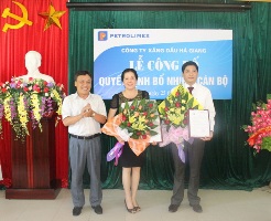 Công bố Quyết định bổ nhiệm cán bộ lãnh đạo Petrolimex Hà Giang