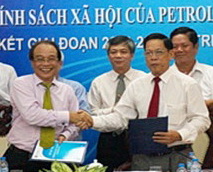 Lễ ký kết về chính sách ASXH của Petrolimex tại Kiên Giang