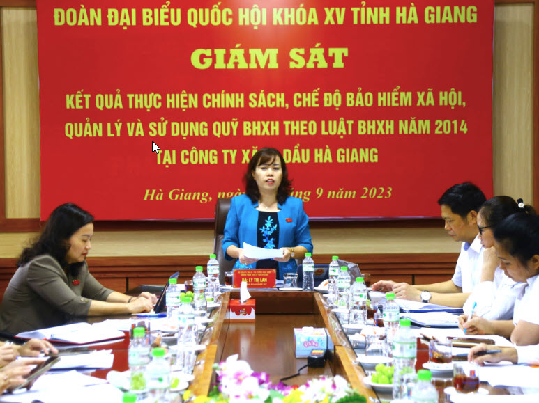 Giám sát thực hiện chính sách, chế độ BHXH tại Công ty Xăng dầu và Công ty Cổ phần Môi trường đô thị Hà Giang
