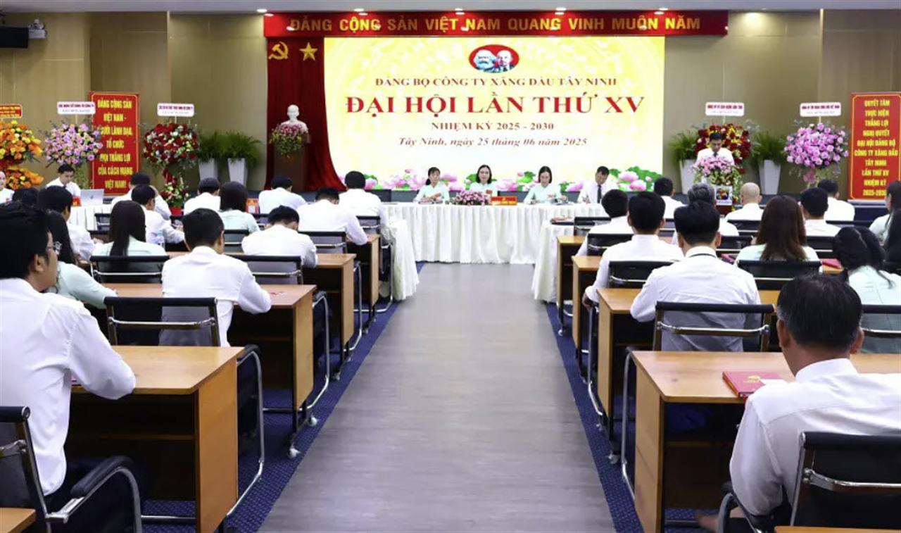 Đại hội Đảng bộ Công ty Xăng dầu Tây Ninh lần thứ XV, nhiệm kỳ 2025 - 2030