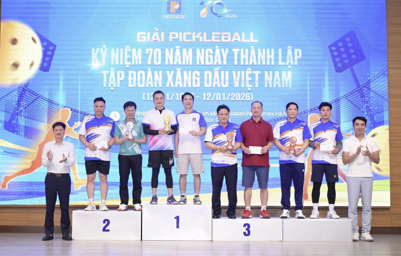 Sôi động Giải Pickleball chào mừng 70 năm ngày thành lập Petrolimex