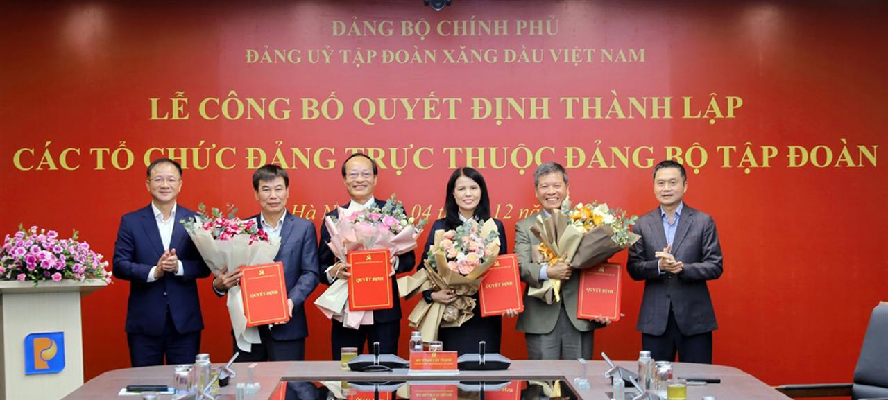 Lễ công bố quyết định ra mắt các Đảng bộ, Chi bộ cơ sở trực thuộc Đảng bộ Petrolimex