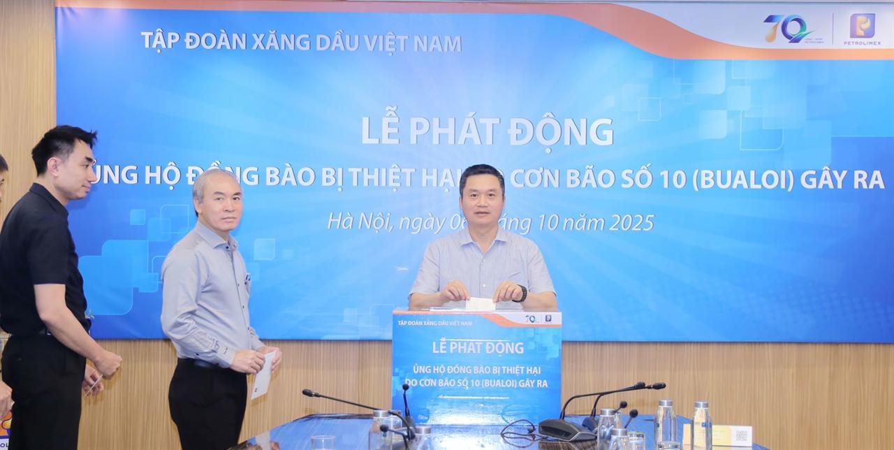 Petrolimex phát động ủng hộ nhân dân các địa phương bị bão số 10 – Bualoi tàn phá