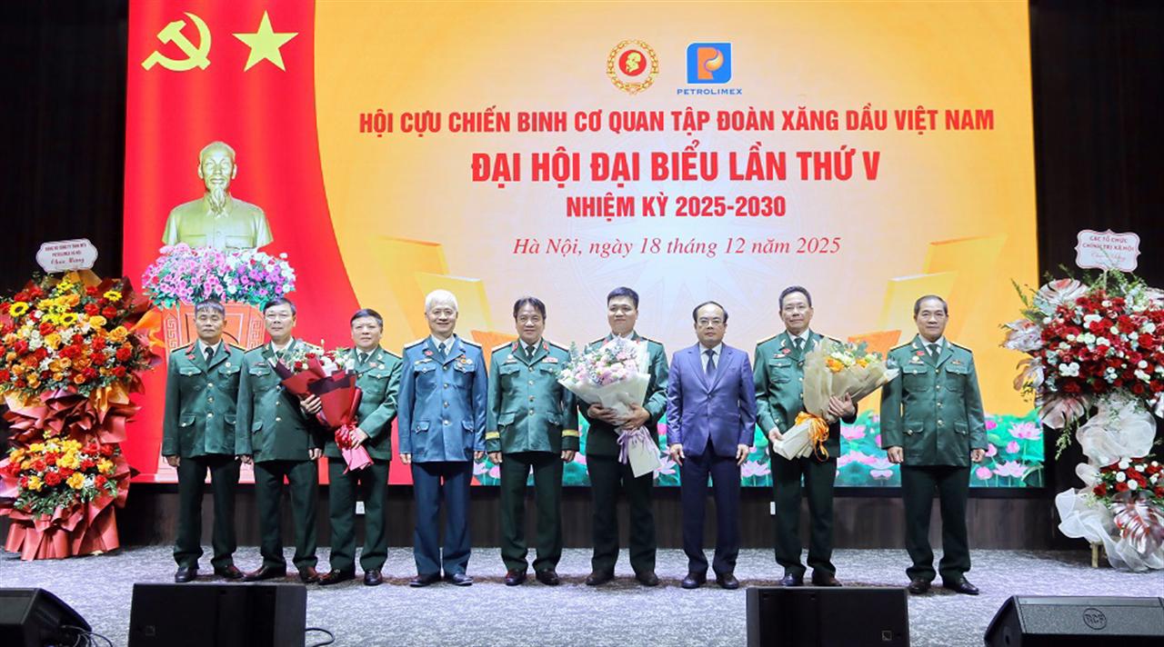 Hội Cựu chiến binh Cơ quan Tập đoàn Xăng dầu Việt Nam tổ chức thành công Đại hội đại biểu lần thứ V, nhiệm kỳ 2025–2030