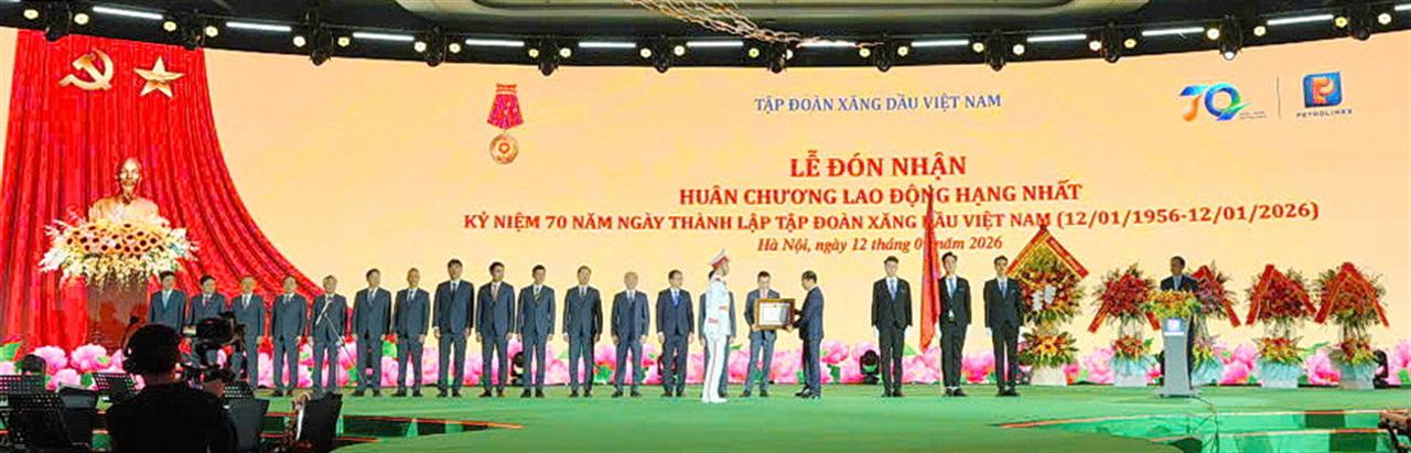 Tập đoàn Xăng dầu Việt Nam long trọng tổ chức Lễ kỷ niệm 70 năm thành lập, đón nhận Huân chương Lao động hạng Nhất (lần thứ 3)
