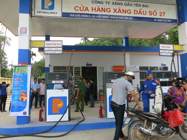 Petrolimex Yên Bái diễn tập PCCC & CNCH tại CHXD