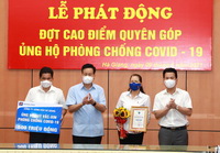 Đóng góp 500 triệu đồng vào Quỹ vắc xin phòng Covid-19