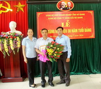 Trao tặng huy hiệu 30 năm tuổi Đảng