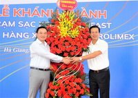 Khai trương Trạm sạc xe ô tô điện Vinfast tại Cửa hàng xăng dầu Petrolimex Hà Giang
