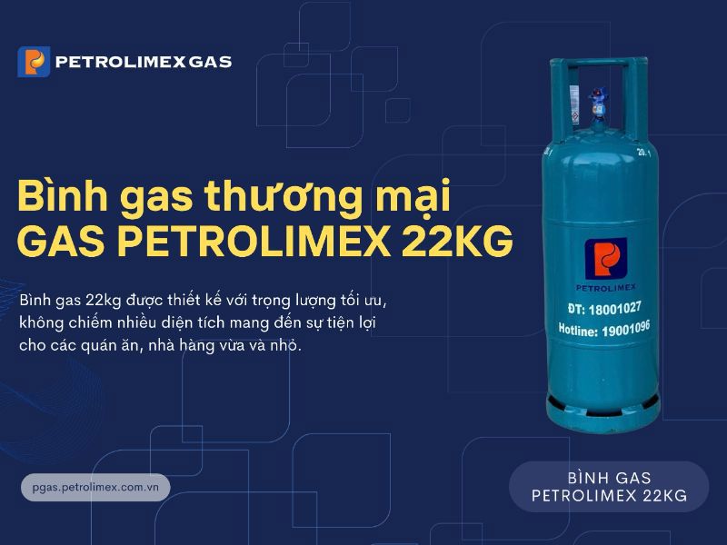 Tổng Công ty Gas Petrolimex giới thiệu sản phẩm bình gas 22kg
