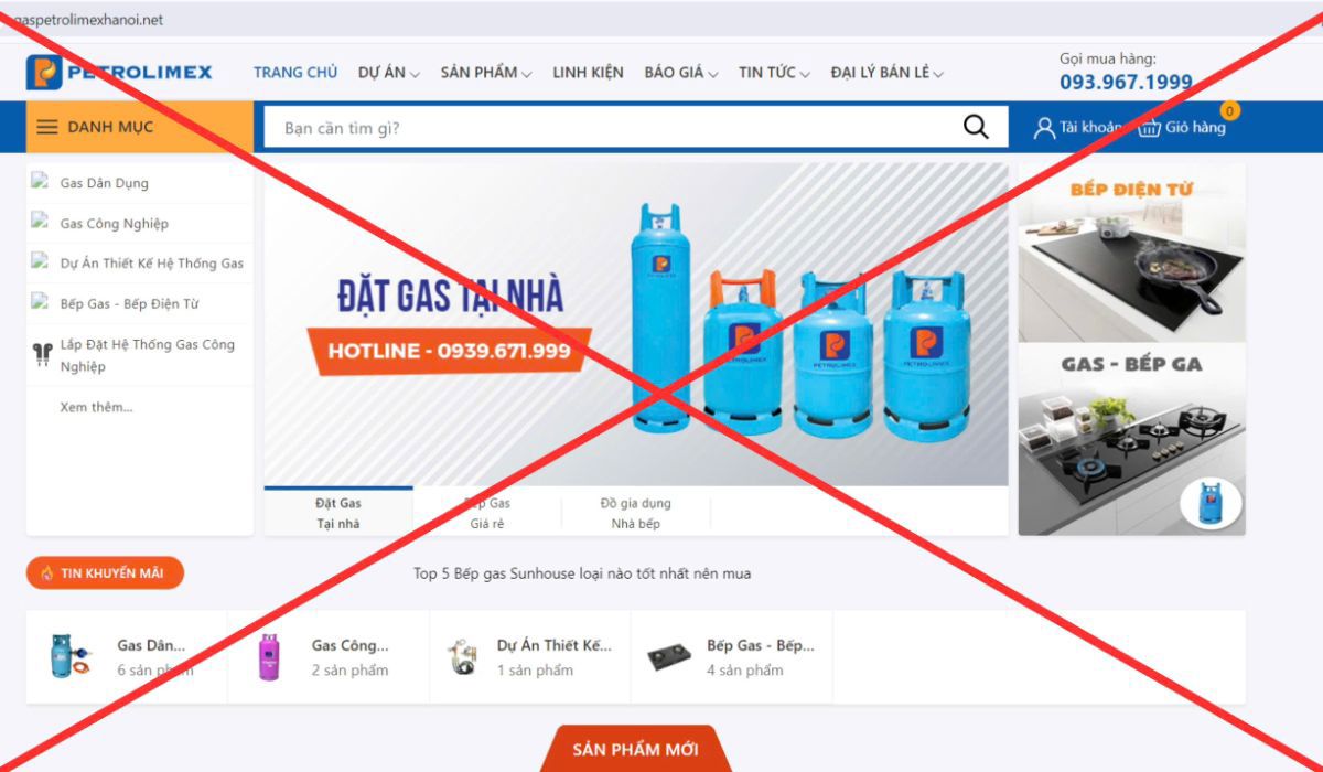 Cảnh báo mạo danh Tổng công ty Gas Petrolimex