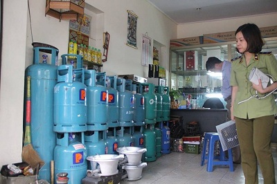 Phối hợp QLTT Hải Phòng kiểm tra bảo vệ nhãn hiệu  Gas Petrolimex