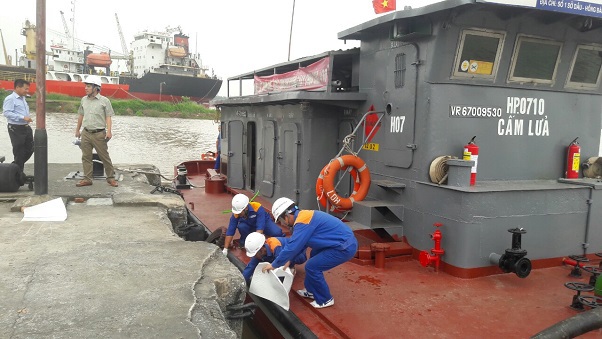 Diễn tập ứng phó sự cố tràn dầu, PCCC và CNCH năm 2018 tại Tổng kho Xăng dầu Thượng Lý