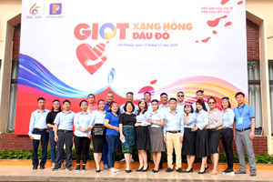 Ngày hội hiến máu “ Giọt Xăng hồng, Giọt Dầu đỏ” tại Petrolimex Hải Phòng