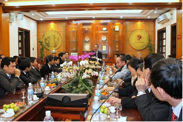 Lãnh đạo Tập đoàn thăm và chúc Tết Petrolimex Hà Nội