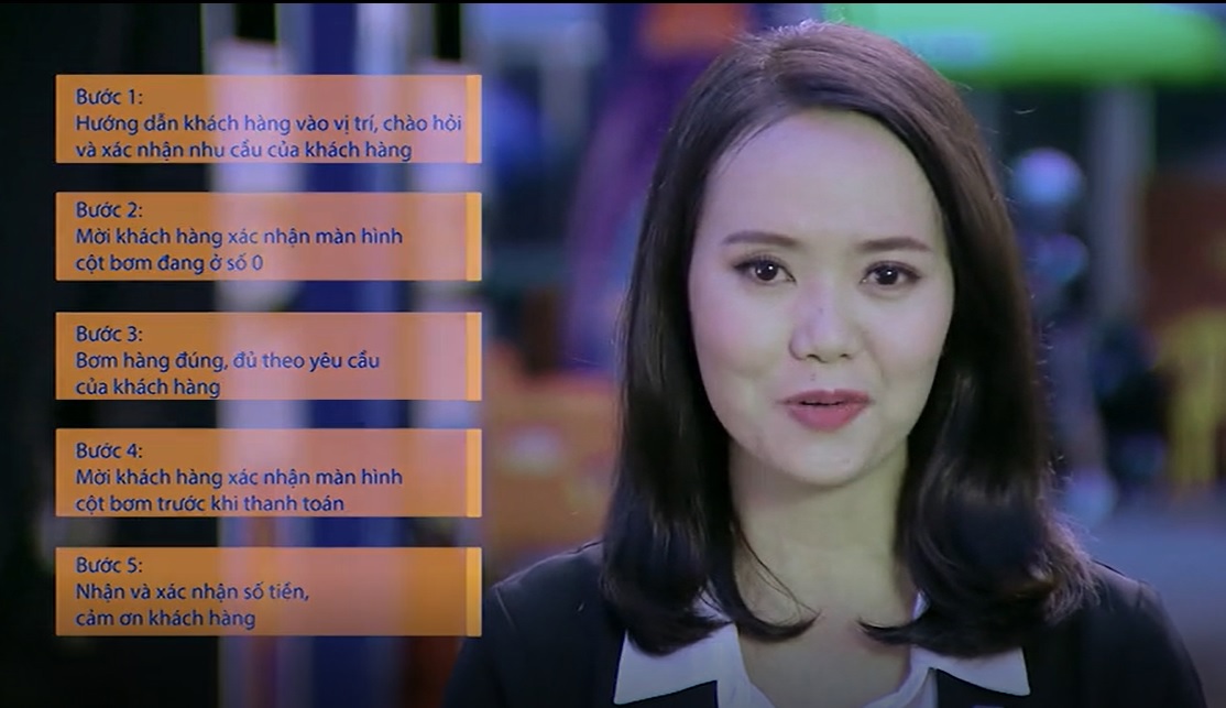 Quy trình bán hàng 5 bước tại CHXD Petrolimex