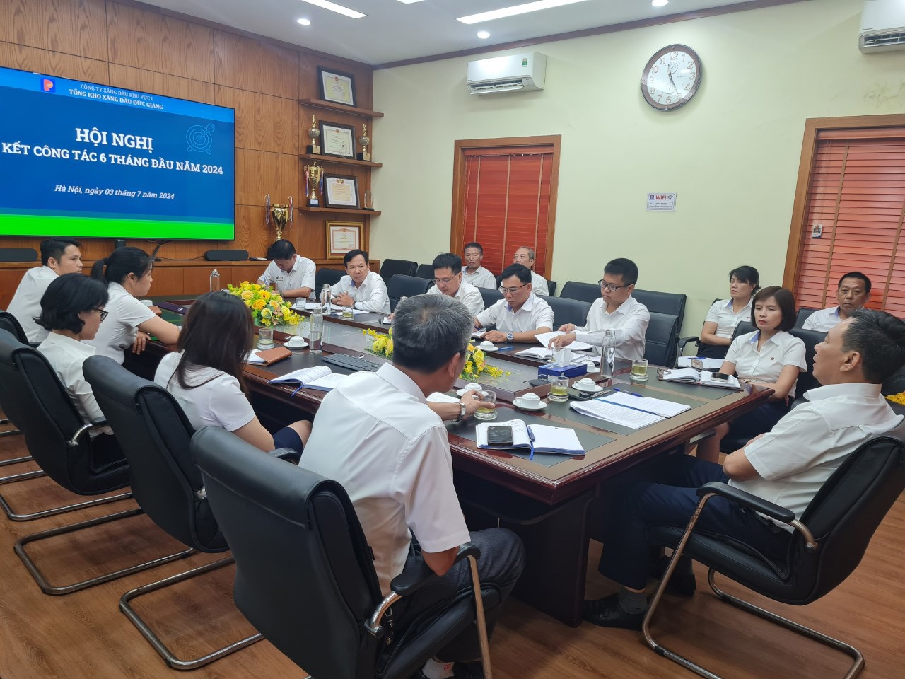Tổng kho Xăng dầu Đức Giang tổ chức sơ kết công tác 6 tháng đầu năm 2024