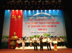 Khen thưởng Sáng kiến - sáng tạo năm 2013