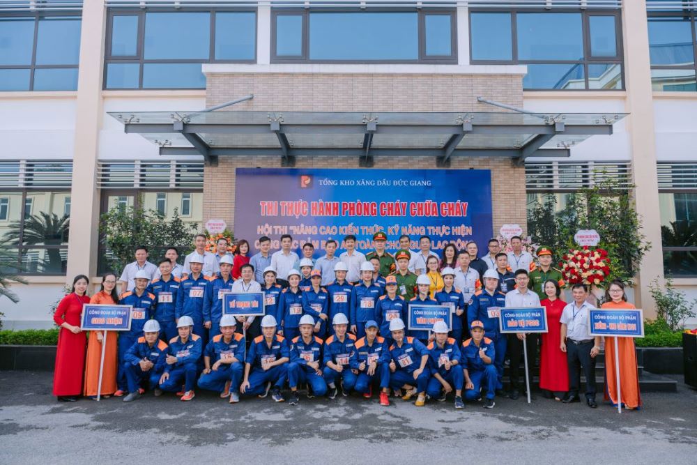 Tổng kho Xăng dầu Đức Giang tổ chức Hội thi "Nâng cao kiến thức, kỹ năng thực hiện công tác đảm bảo an toàn"
