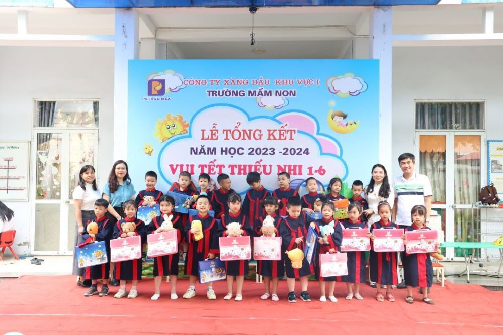 Lễ tổng kết năm học 2023 - 2024 và vui Tết thiếu nhi 1/6 của trường mầm non Công ty Xăng dầu Khu vực I