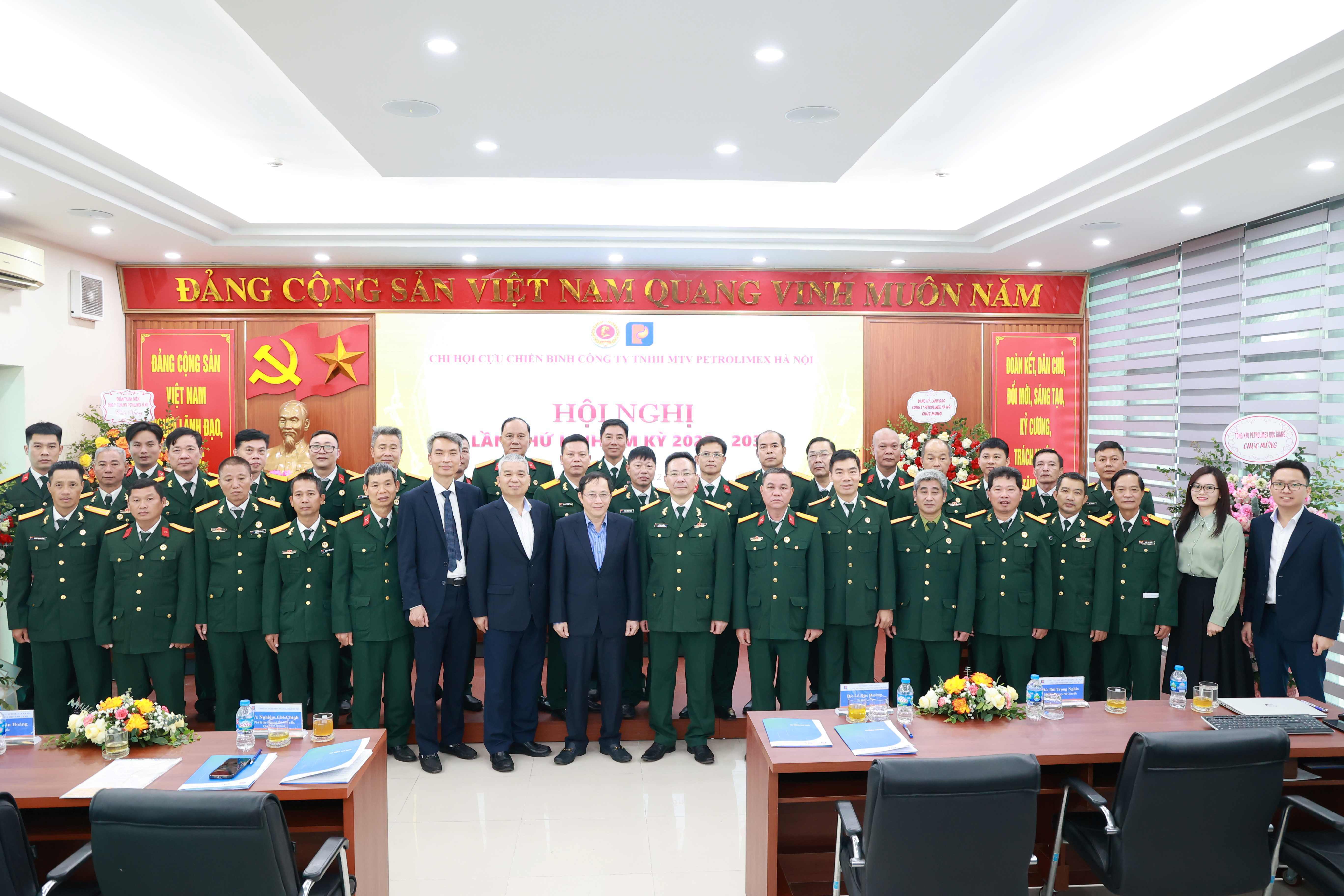 Chi hội Cựu chiến binh Công ty TNHH MTV Petrolimex Hà Nội tổ chức thành công Hội nghị Chi hội Cựu chiến binh nhiệm kỳ 2025-2030