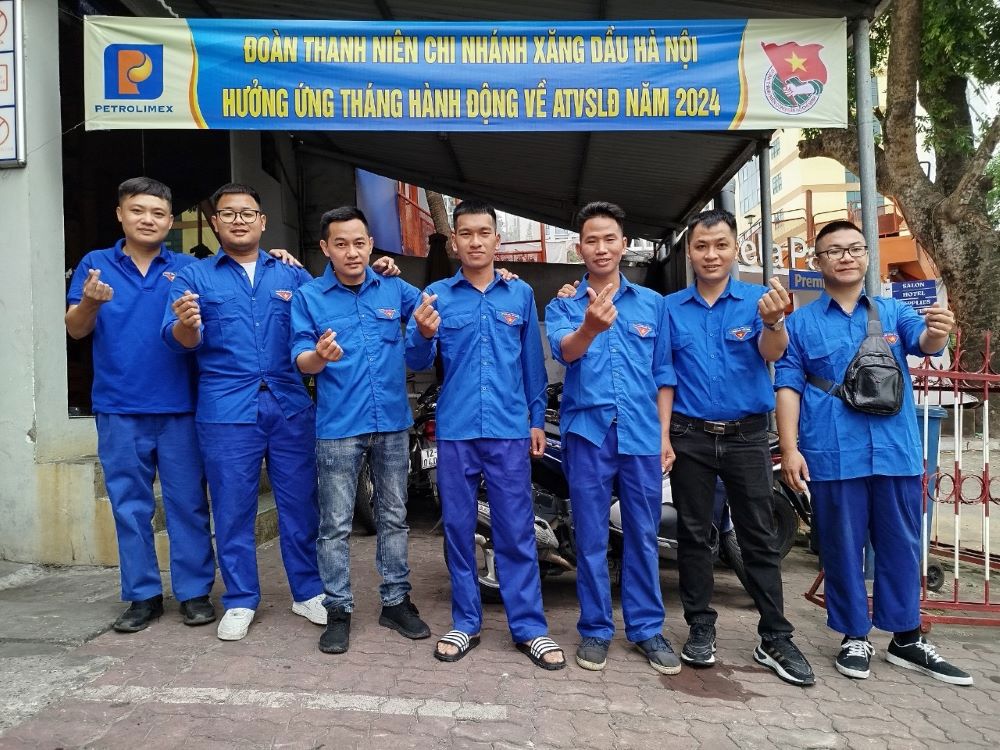 Đoàn thanh niên Chi nhánh xăng dầu Hà Nội hưởng ứng  Tháng hành động về An toàn vệ sinh lao động năm 2024