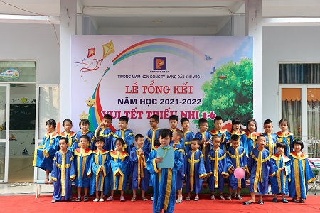 Trường mầm non Công ty Xăng dầu Khu vực I tổ chức tổng kết năm học và vui Tết thiếu nhi 1/6