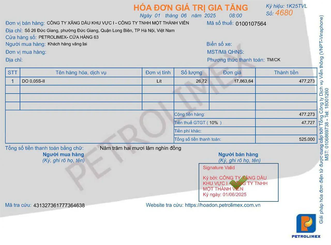 Petrolimex tiên phong triển khai hóa đơn điện tử theo Nghị định 70 của Chính phủ
