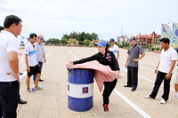 Quyết tâm lập thành tích tại Hội thao nghiệp vụ PCCC năm 2015