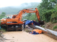 Petrolimex Quảng Ninh hoàn thành kế hoạch khắc phục sự cố vỡ đường ống cấp nước của tỉnh