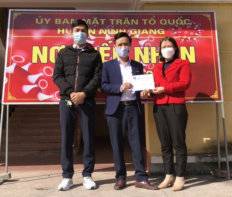 CNXD Hải Dương hỗ trợ huyện Ninh Giang trong công tác phòng chống dịch Covid-19