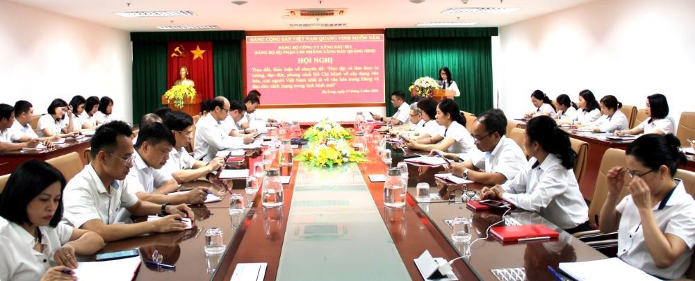 Đảng ủy bộ phận CNXD Quảng Ninh tổ chức hội nghị chuyên đề: “Học tập và làm theo tư tưởng, đạo đức, phong cách Hồ Chí Minh"