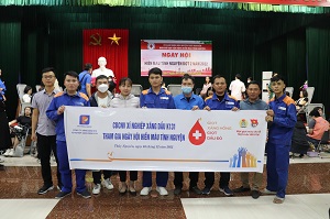 CBCNV Xí nghiệp Xăng dầu K131 tham gia “Ngày hội hiến máu tình nguyện” đợt 2 năm 2022