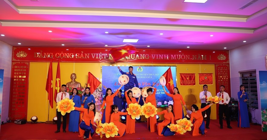 Công đoàn XNXD K131 đạt giải tại Liên hoan văn nghệ chào mừng Đại hội Công đoàn các cấp